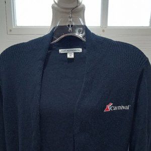 Carnival Cruise Women Open Cardigan Sweater Size Small